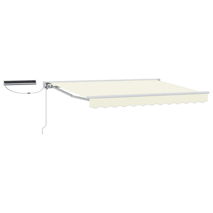 Electric Retractable Awning Cream and White 3 x 2.5 m