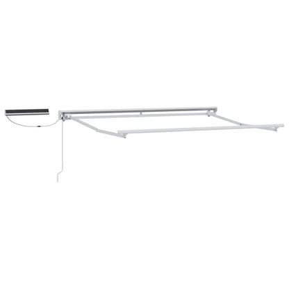 Electric Retractable Awning Beige and White 3 x 2.5 m