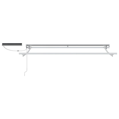 Electric Retractable Awning Beige and White 3 x 2.5 m