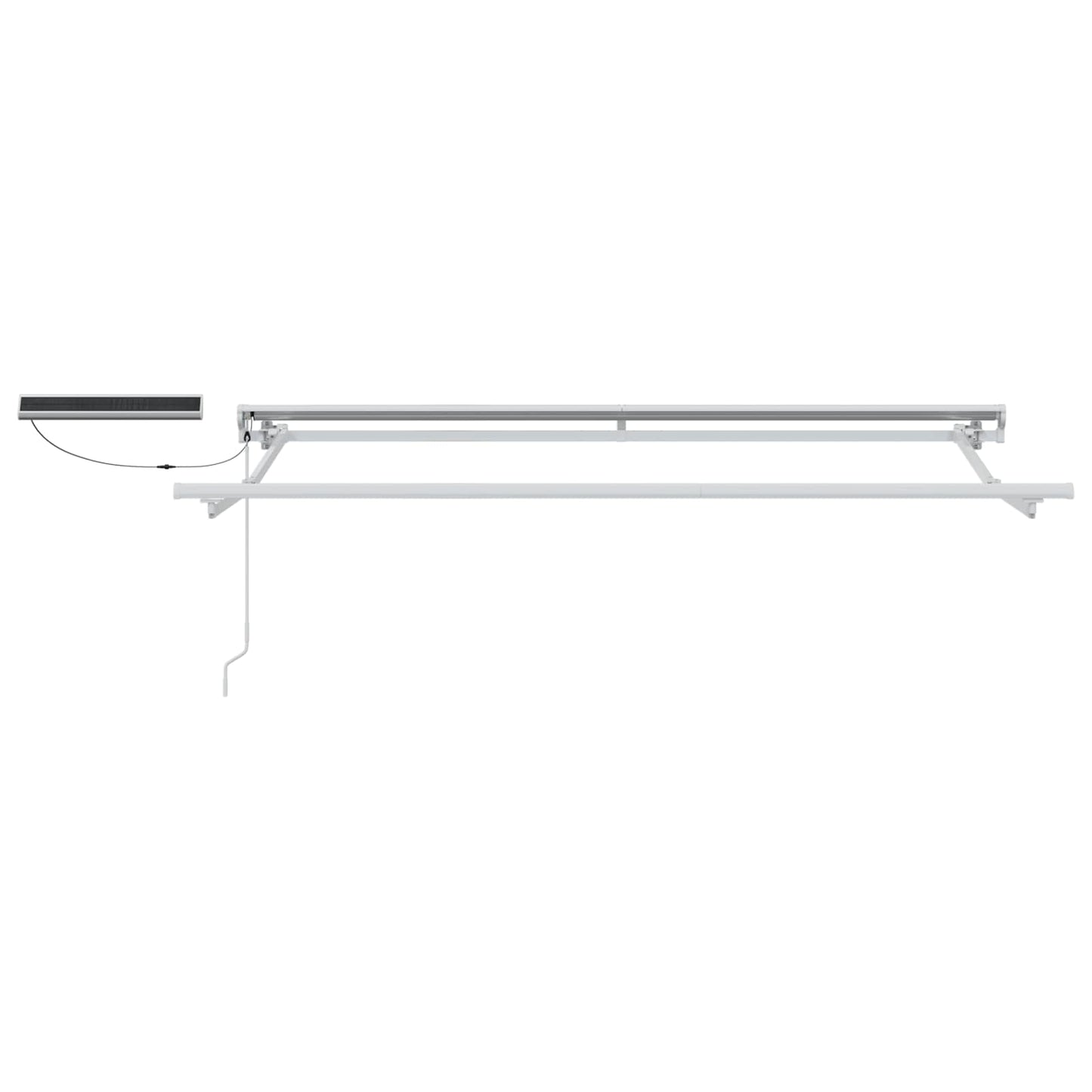 Electric Retractable Awning Orange, Black and White 3.5 x 2.5 m