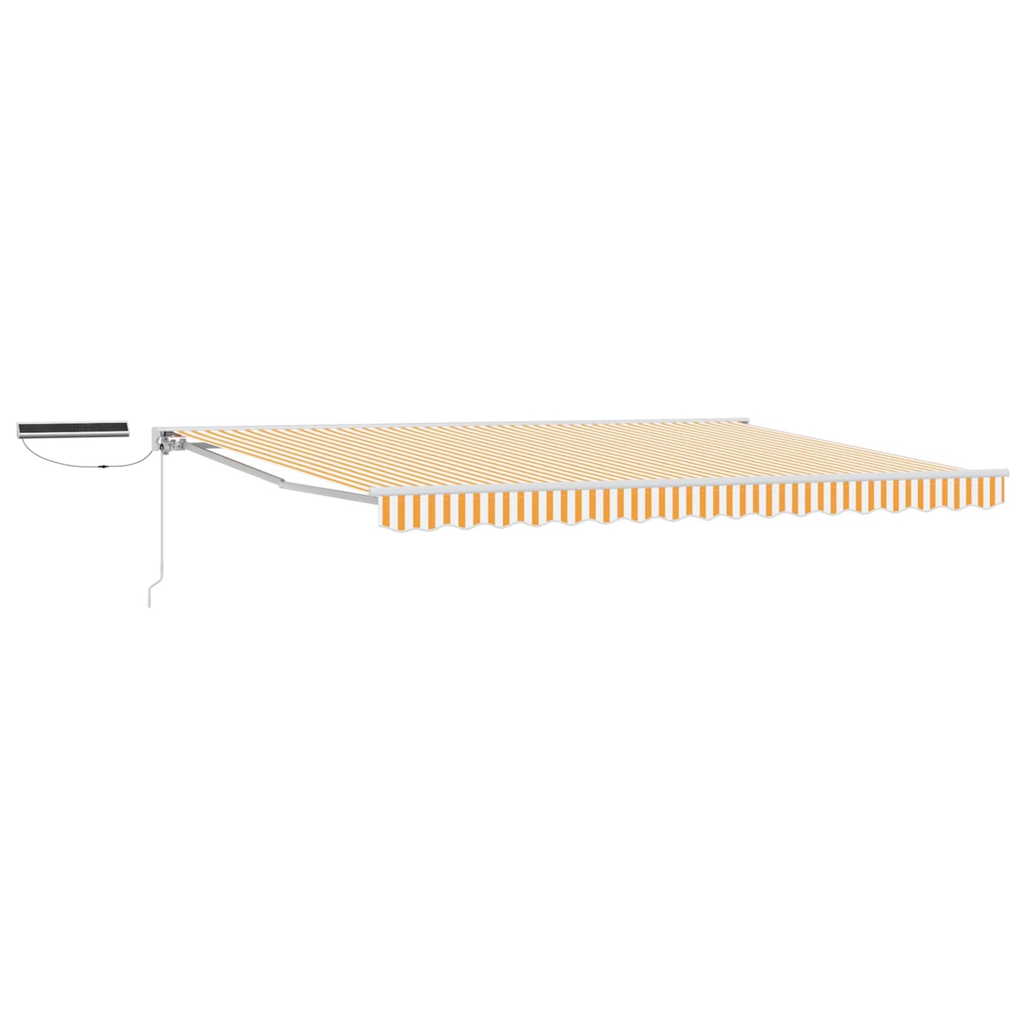 Electric Retractable Awning Yellow and White 4 x 3 m