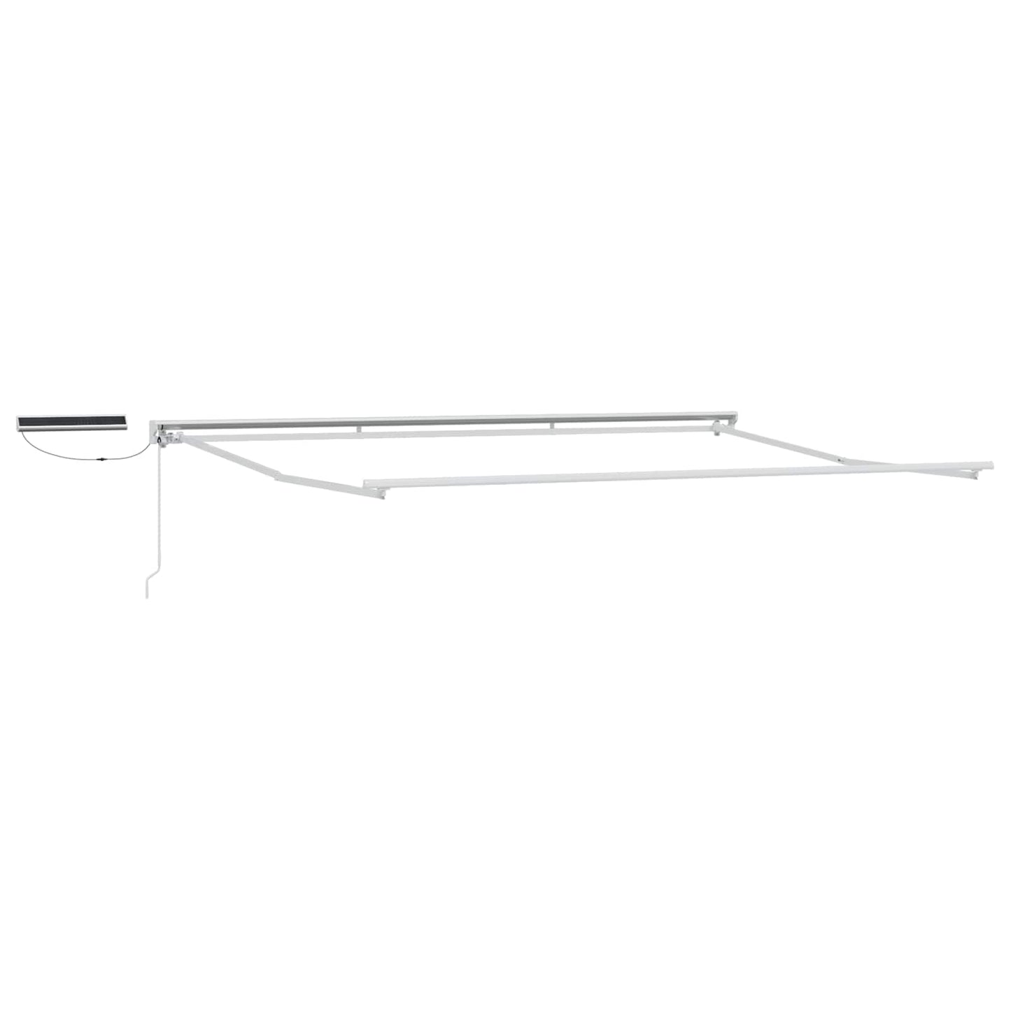 Electric Retractable Awning Yellow and White 4.5 x 3 m