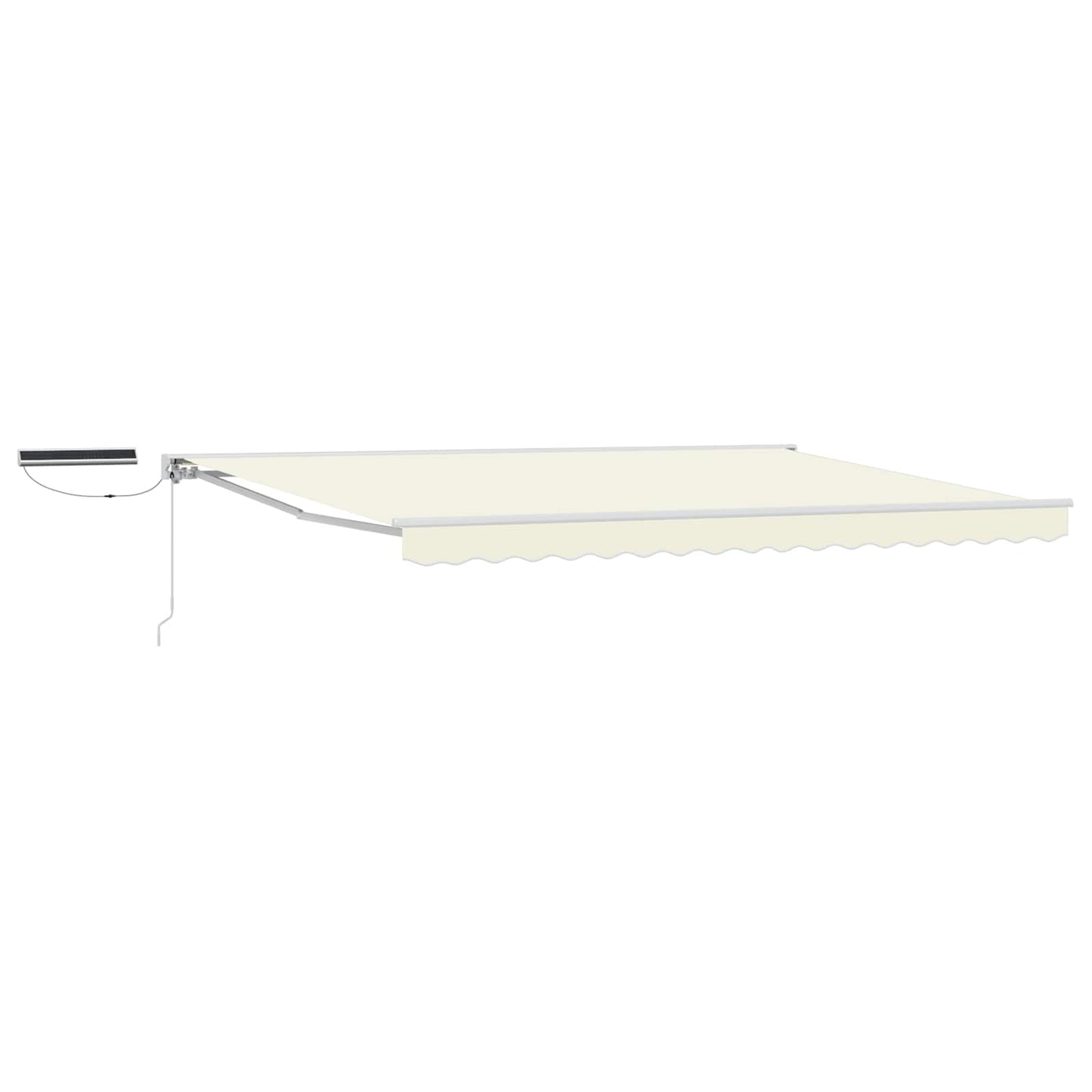 Electric Retractable Awning Cream and White 4.5 x 3.5 m