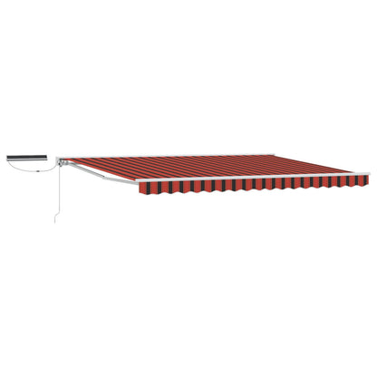 Electric Retractable Awning Orange, Black and White 4.5 x 3.5 m