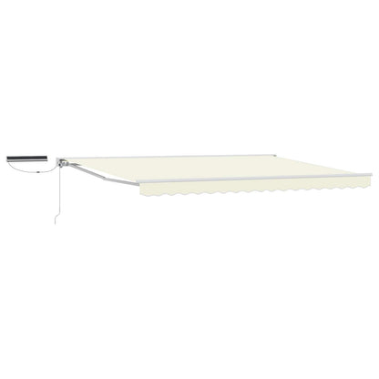 Electric Retractable Awning Cream and White 5 x 3 m