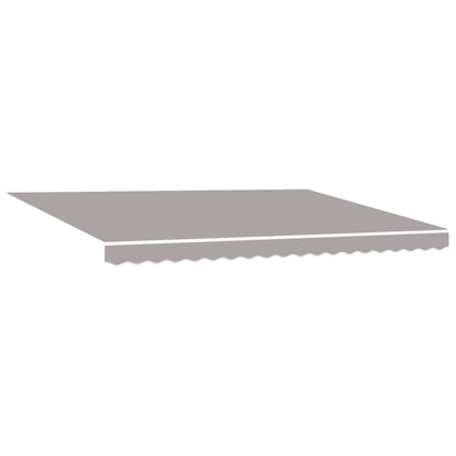 Electric Retractable Awning Light Grey and White 5 x 3 m