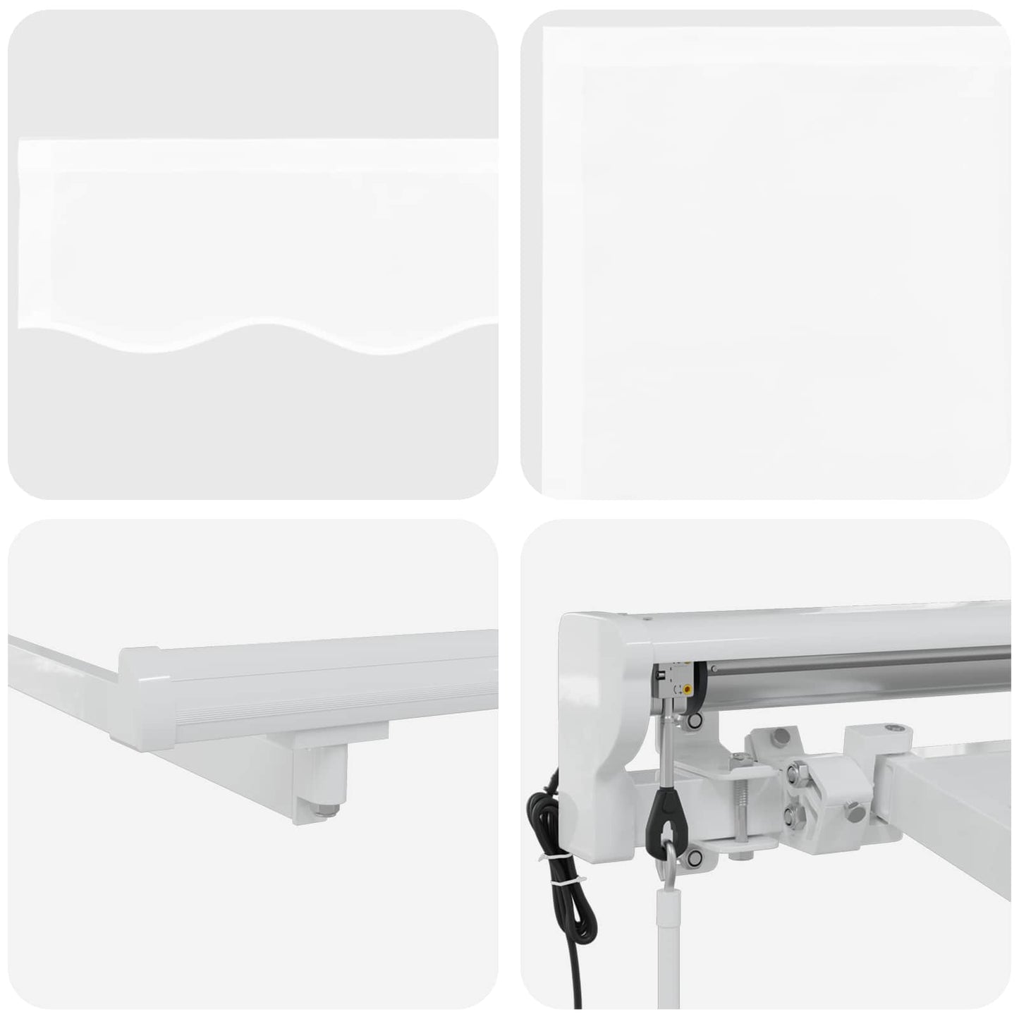Electric Retractable Awning White 5 x 3.5 m