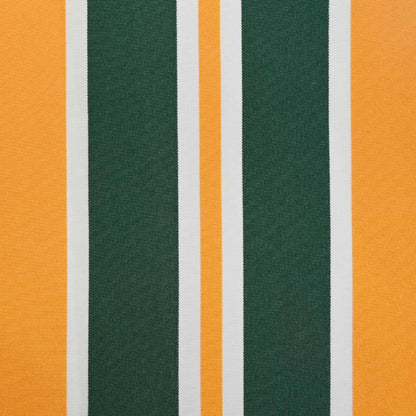 Electric Retractable Awning Green, Yellow and White 5 x 3.5 m