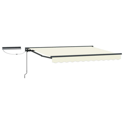 Electric Retractable Awning Cream and Anthracite 2.5 x 2 m