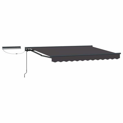 Electric Retractable Awning Anthracite 3.5 x 2 m