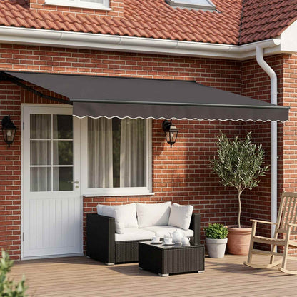Electric Retractable Awning Anthracite 4 x 2 m