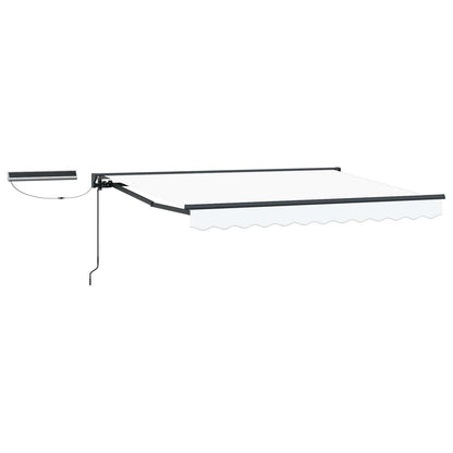 Electric Retractable Awning White and Anthracite 3 x 2.5 m