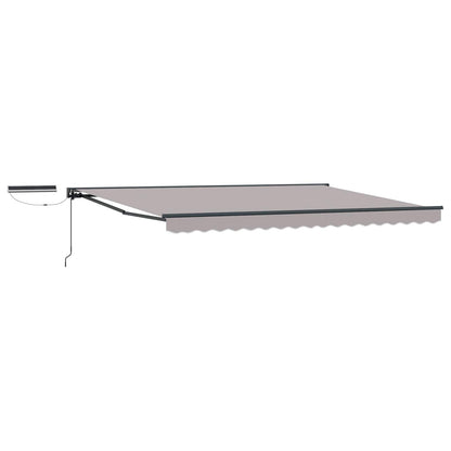 Electric Retractable Awning Light Grey and Anthracite 4 x 3 m
