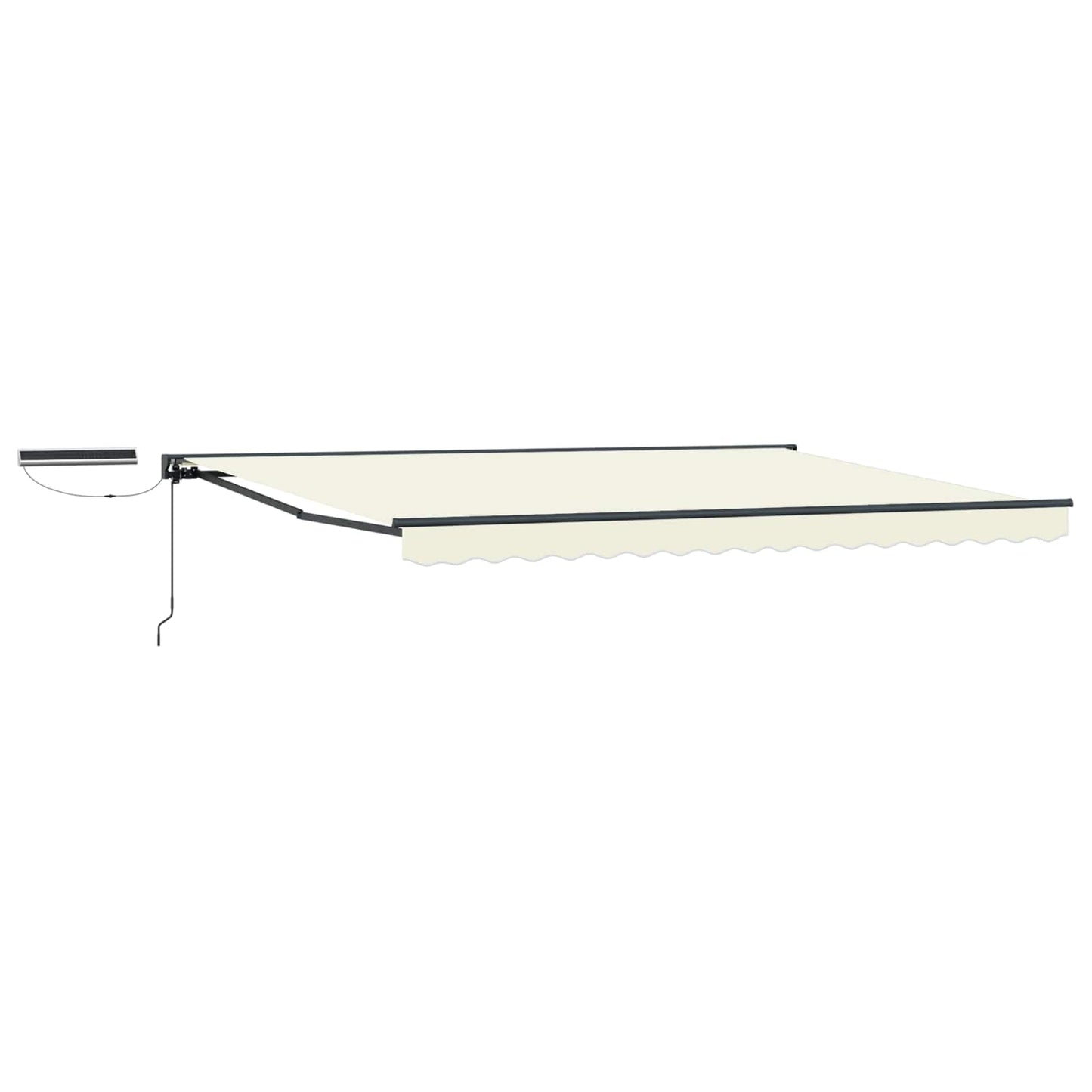 Electric Retractable Awning Cream and Anthracite 4 x 3.5 m