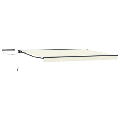 Electric Retractable Awning Cream and Anthracite 4 x 3.5 m