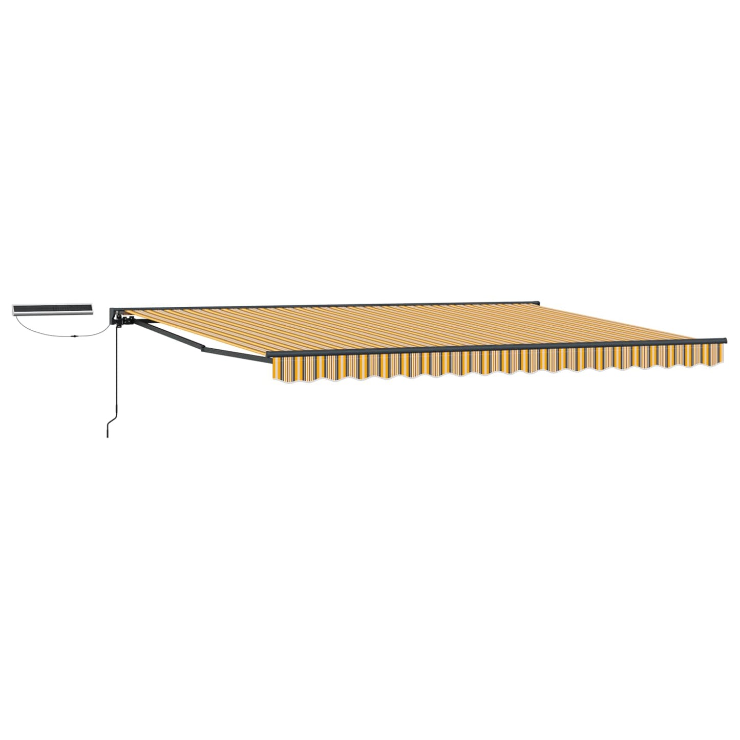 Electric Retractable Awning 4 x 3.5 m Polyester with PU coating