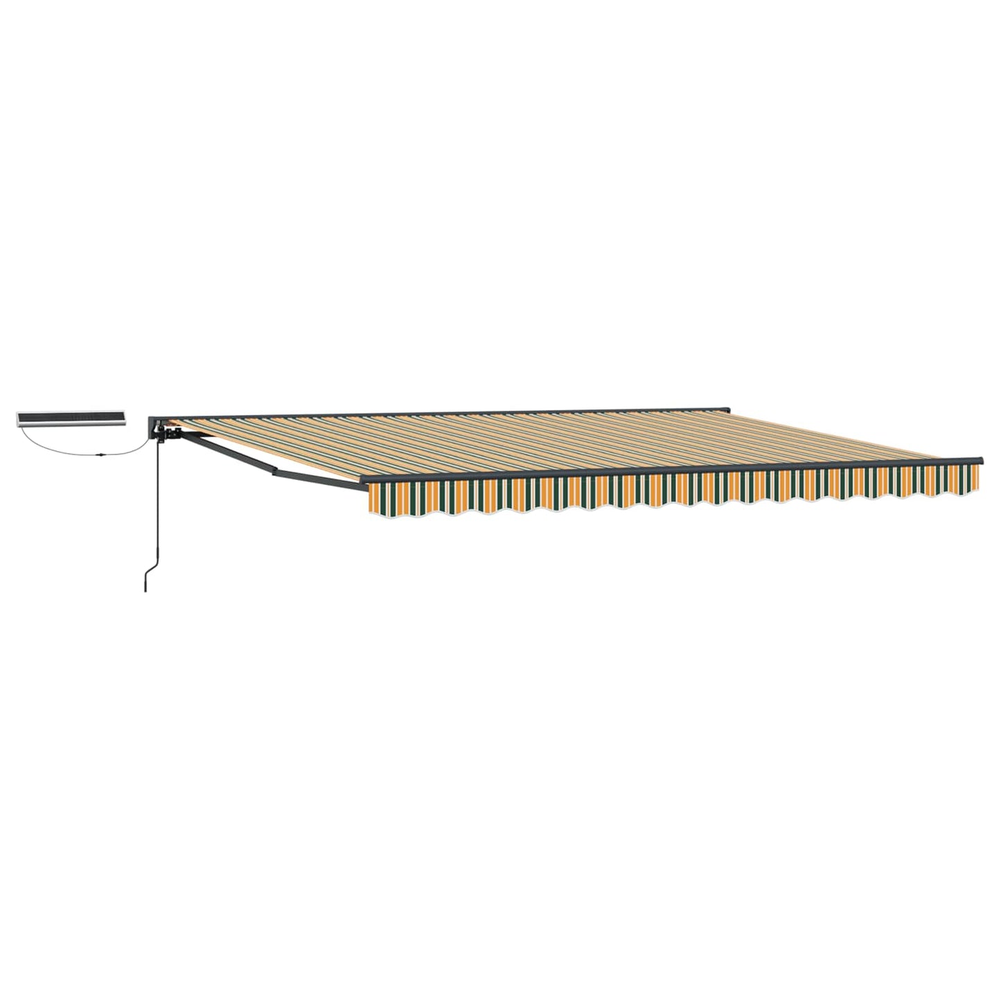 Electric Retractable Awning 4.5 x 3 m Polyester with PU coating