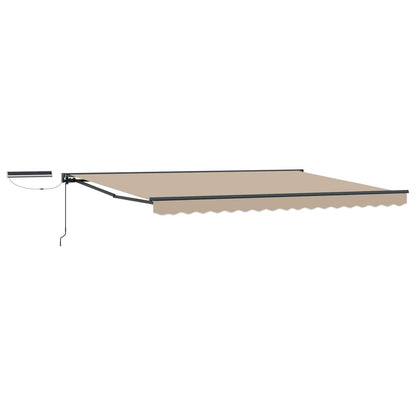 Electric Retractable Awning Beige and Anthracite 4.5 x 3.5 m