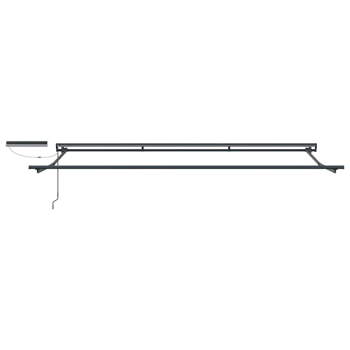 Electric Retractable Awning Anthracite 5 x 3.5 m