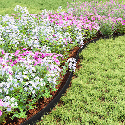 Lawn Edgings Black 4000 x 4 x 5 cm Plastic