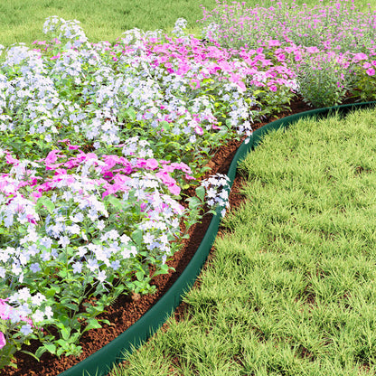 Lawn Edgings Green 1000 x 4 x 5 cm Plastic