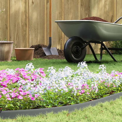 Lawn Edgings Grey 3000 x 4 x 5 cm Plastic