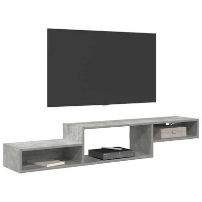 Wall-mounted TV Cabinet Wall-Mounted Concrete Grey