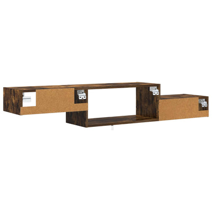 Wall-mounted TV Cabinet Wall-Mounted Smoked Oak