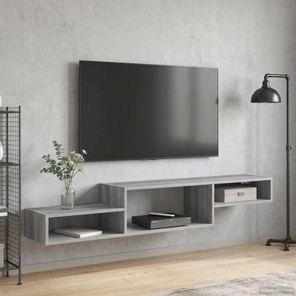 Wall-mounted TV Cabinet Wall-Mounted Grey Sonoma