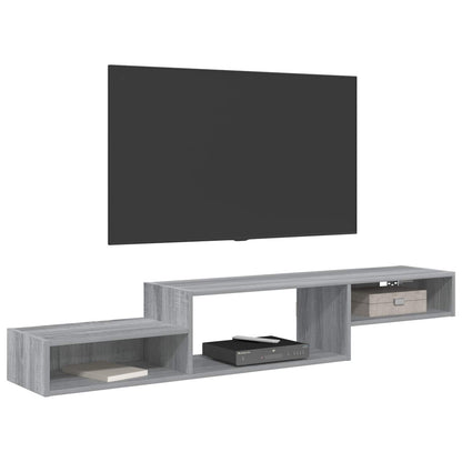 Wall-mounted TV Cabinet Wall-Mounted Grey Sonoma