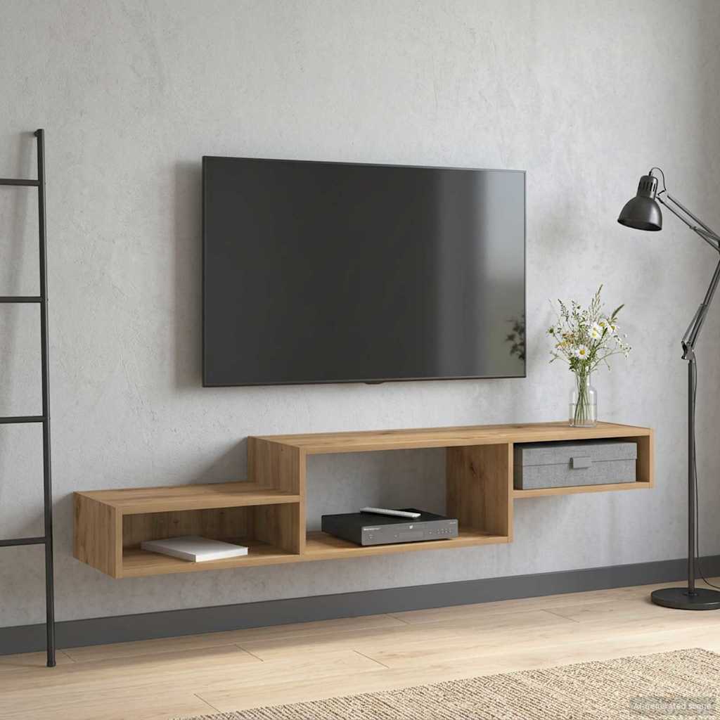 Wall-mounted TV Cabinet Wall-Mounted Artisan Oak
