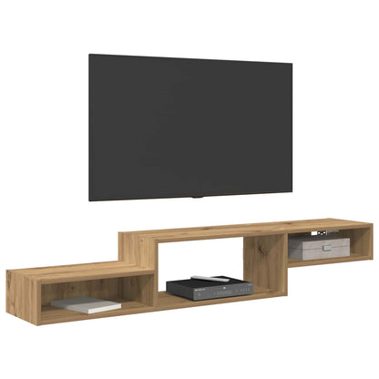 Wall-mounted TV Cabinet Wall-Mounted Artisan Oak