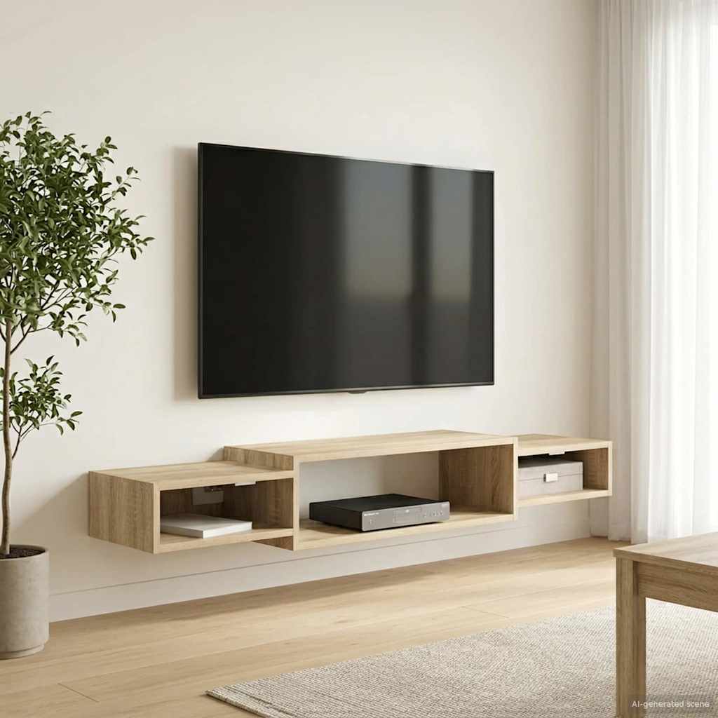 Wall-mounted TV Cabinet Wall-Mounted Sonoma Oak