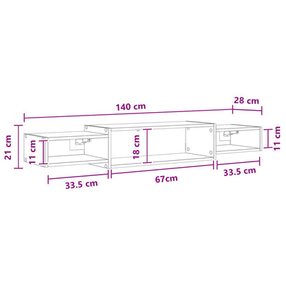 Wall-mounted TV Cabinet Wall-Mounted Sonoma Oak