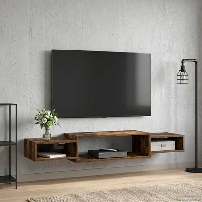Wall-mounted TV Cabinet Wall-Mounted Smoked Oak