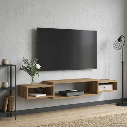 Wall-mounted TV Cabinet Wall-Mounted Artisan Oak