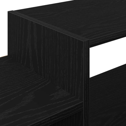Wall-mounted TV Cabinet Wall-Mounted Black Oak 180 x 28 x 21 cm