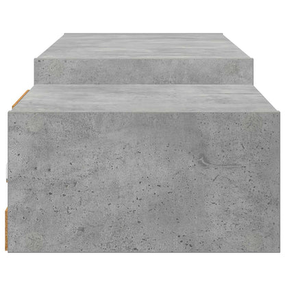 Wall-mounted TV Cabinet Wall-Mounted Concrete Grey