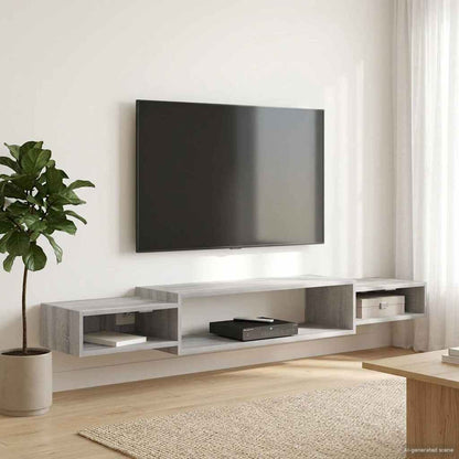 Wall-mounted TV Cabinet Wall-Mounted Grey Sonoma