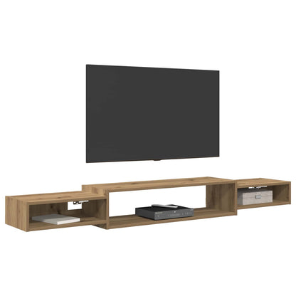 Wall-mounted TV Cabinet Wall-Mounted Artisan Oak