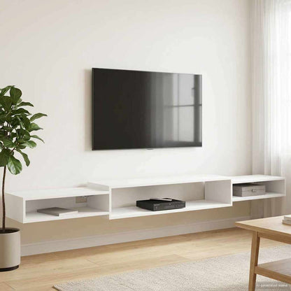 Wall-mounted TV Cabinet Wall-Mounted White 220 x 28 x 21 cm