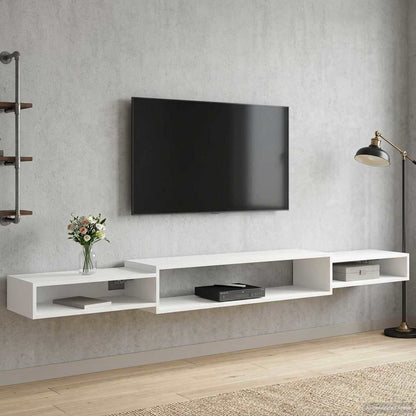 Wall-mounted TV Cabinet Wall-Mounted White 220 x 28 x 21 cm