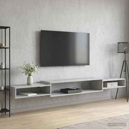 Wall-mounted TV Cabinet Wall-Mounted Concrete Grey