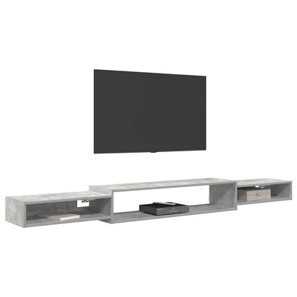 Wall-mounted TV Cabinet Wall-Mounted Concrete Grey