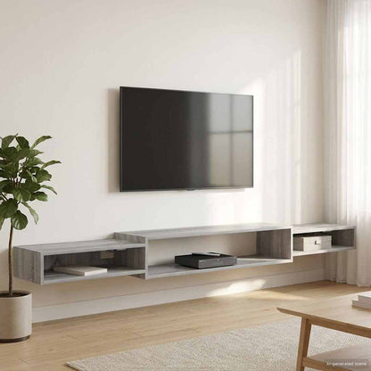 Wall-mounted TV Cabinet Wall-Mounted Grey Sonoma