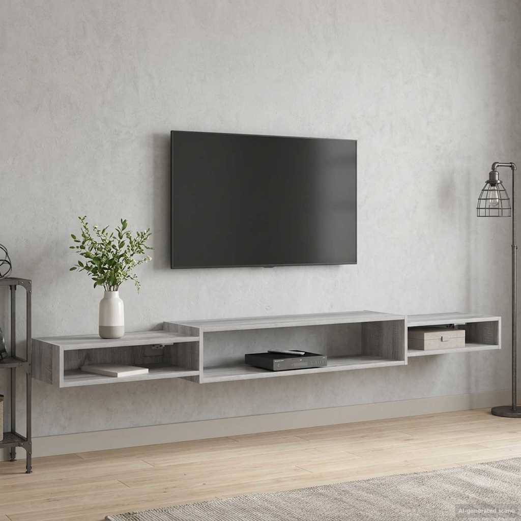 Wall-mounted TV Cabinet Wall-Mounted Grey Sonoma