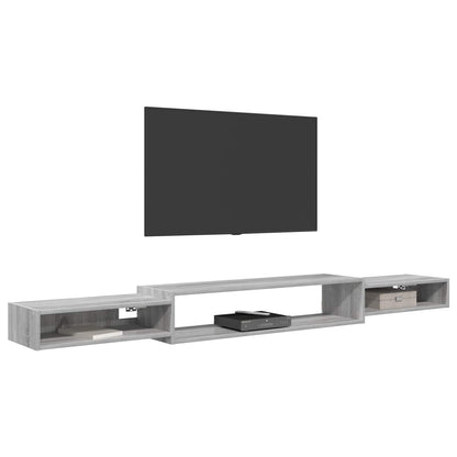 Wall-mounted TV Cabinet Wall-Mounted Grey Sonoma