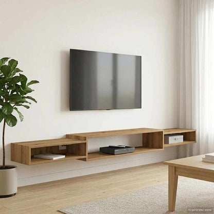 Wall-mounted TV Cabinet Wall-Mounted Artisan Oak