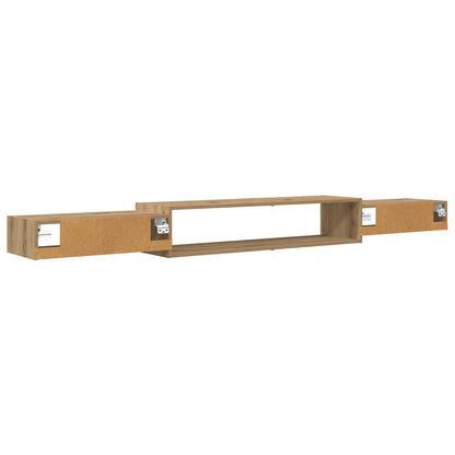Wall-mounted TV Cabinet Wall-Mounted Artisan Oak