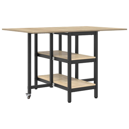 Dinning Table 122 x 80 x 76.5 cm Engineered Wood Sonoma Oak